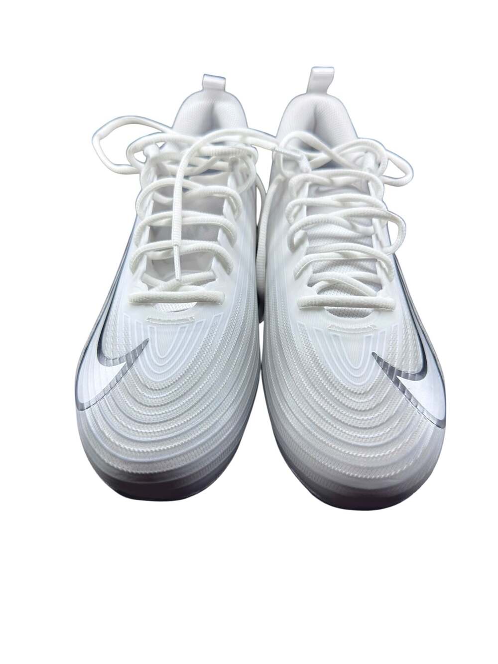Nike Vapor Edge Speed 3 Football Cleats - White/Metallic Silver